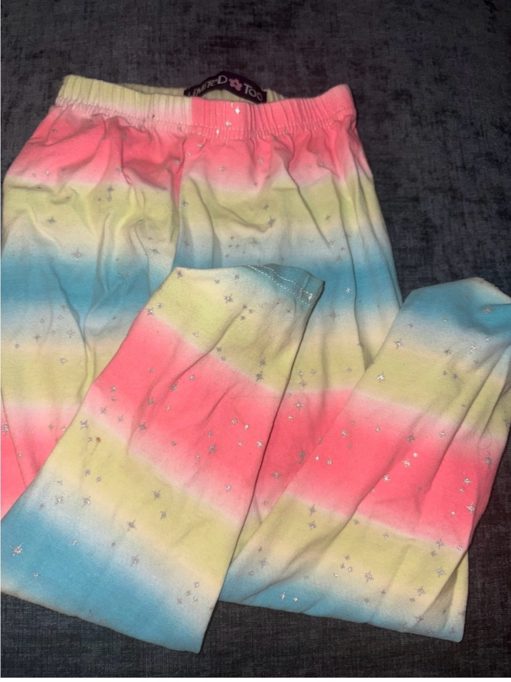 Limited Too rainbow tie dye leggings pants 3T